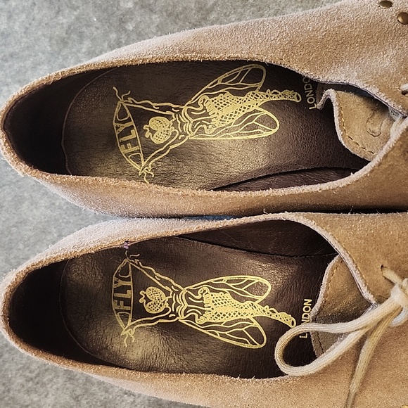 Fly London lace up grey short heel Oxford size 39 - Picture 3 of 9